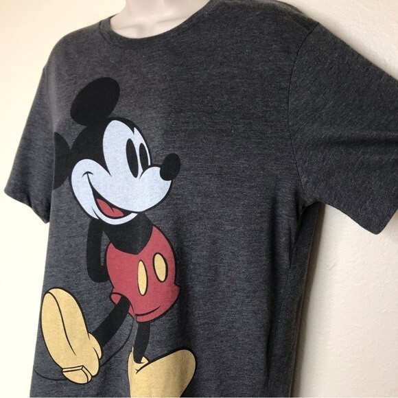 Disney X Old Navy Collectabilitees Mickey Mouse Heather Gray Unisex T Medium - Picture 3 of 11
